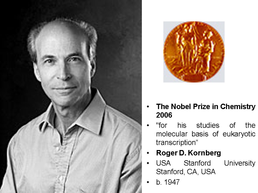 The Nobel Prize in Chemistry 2006 